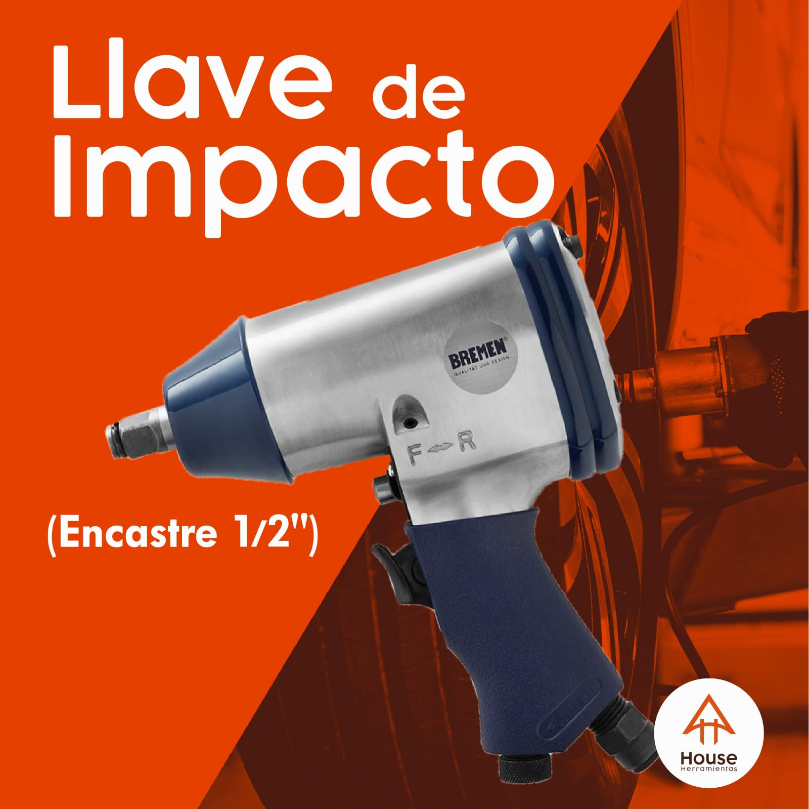 llave de impacto encastre media pulgada